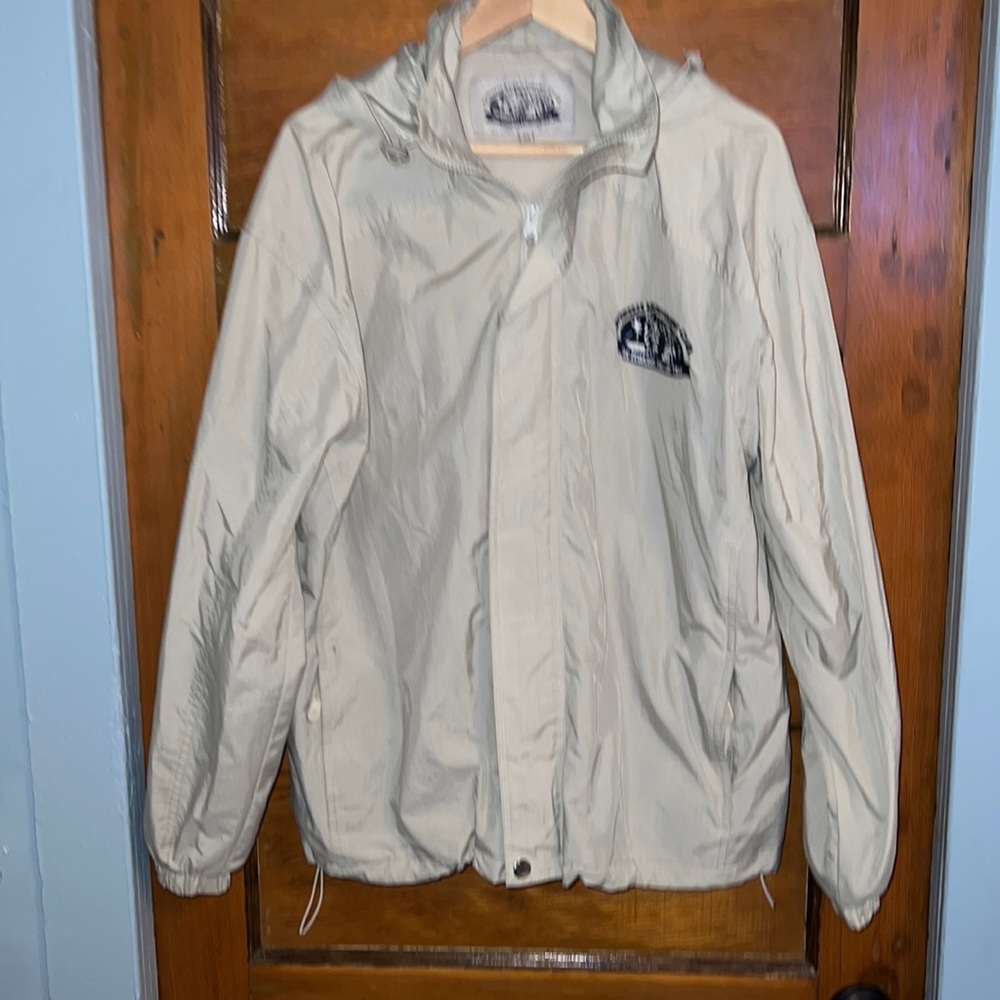 Sir Edmund Hillary team windbreaker jacket rain beige medium outdoor gear